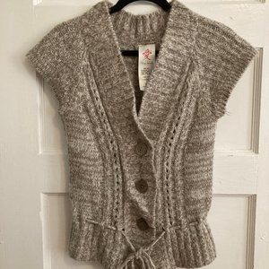 Wool Short Sleeve Sweater